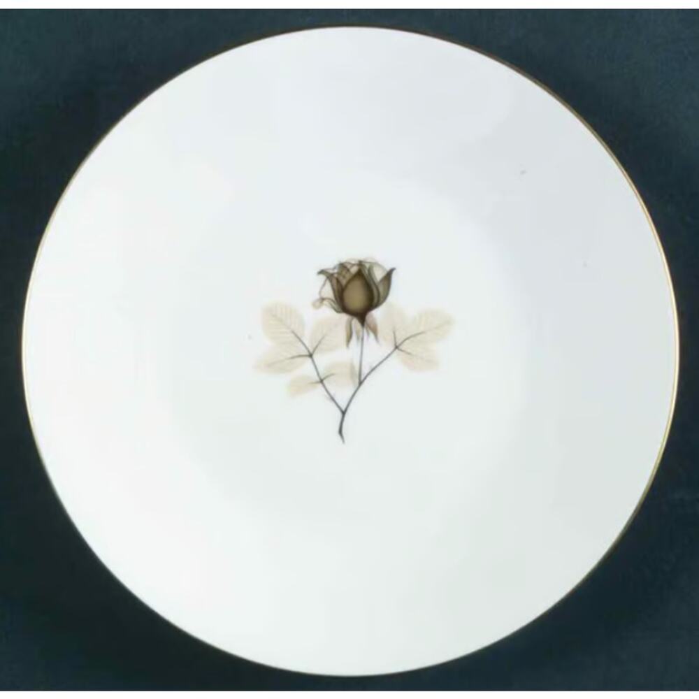 Rosenthal Shadow Rose Small Plate Saucer 5 7/8" No Divot Replacement LOT OF 3
